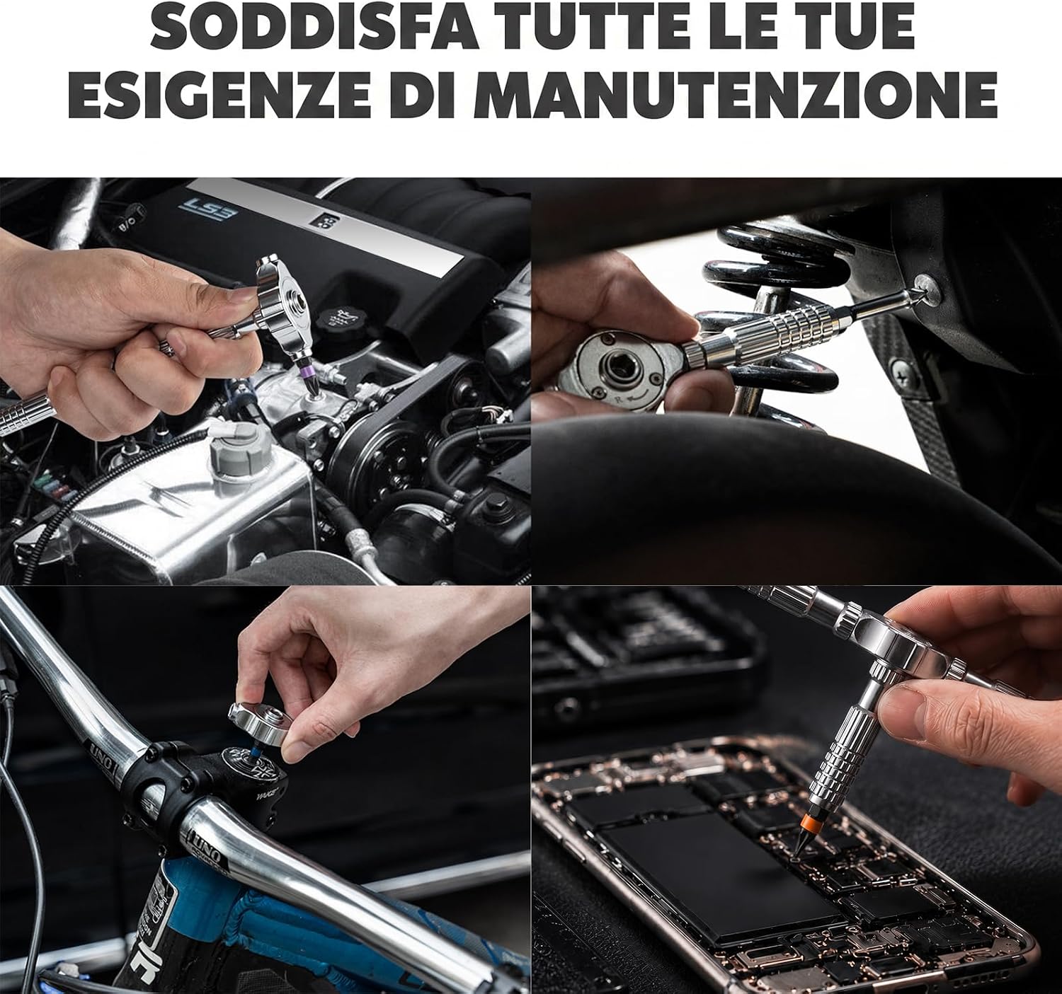 Thumbnail 6 de VMAN RS24S Ratchet Screwdriver Set with S2 Steel Bits and Flexible Shaft