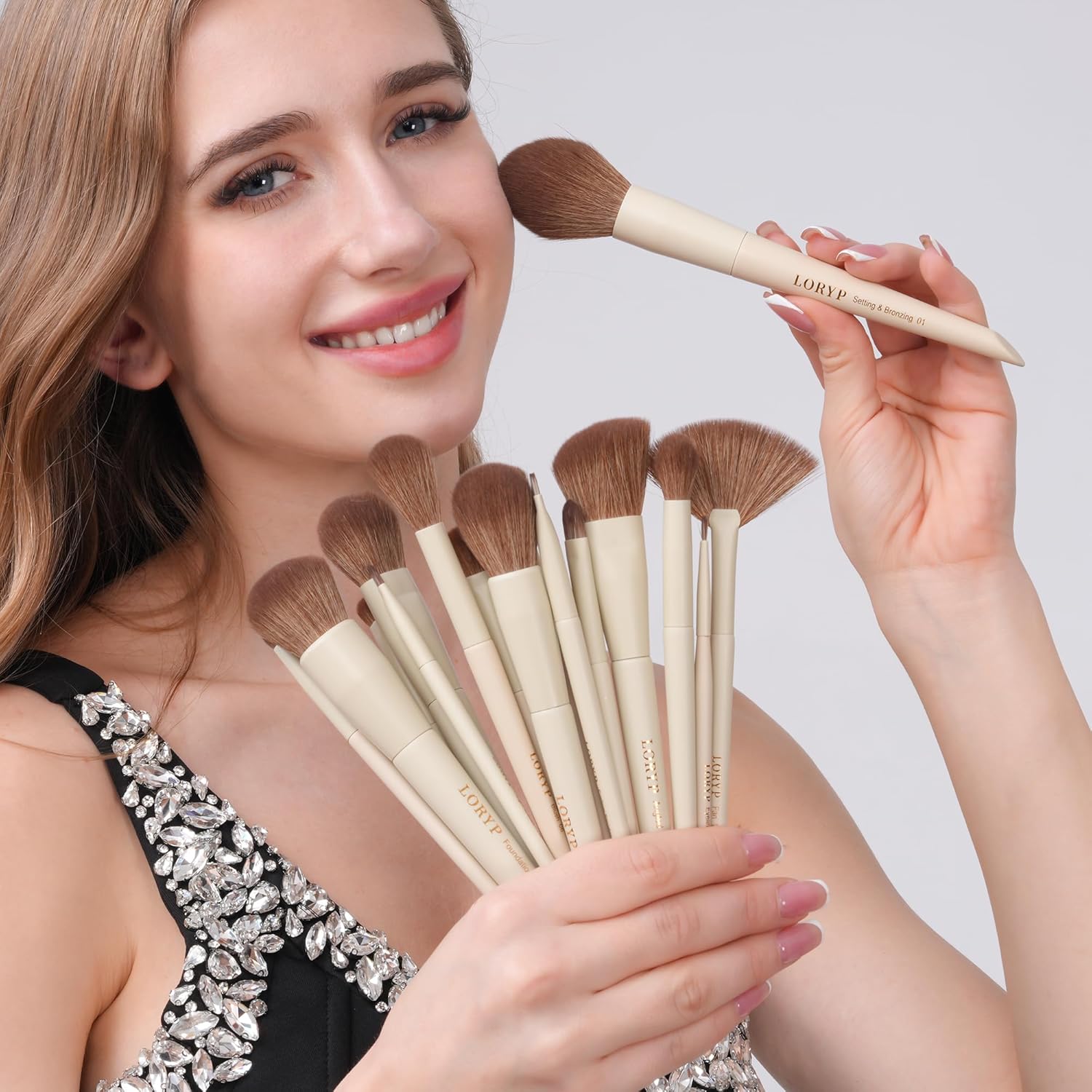 Detalle 2 de LORYP Makeup Brushes Set 18-piece brush kit ๐