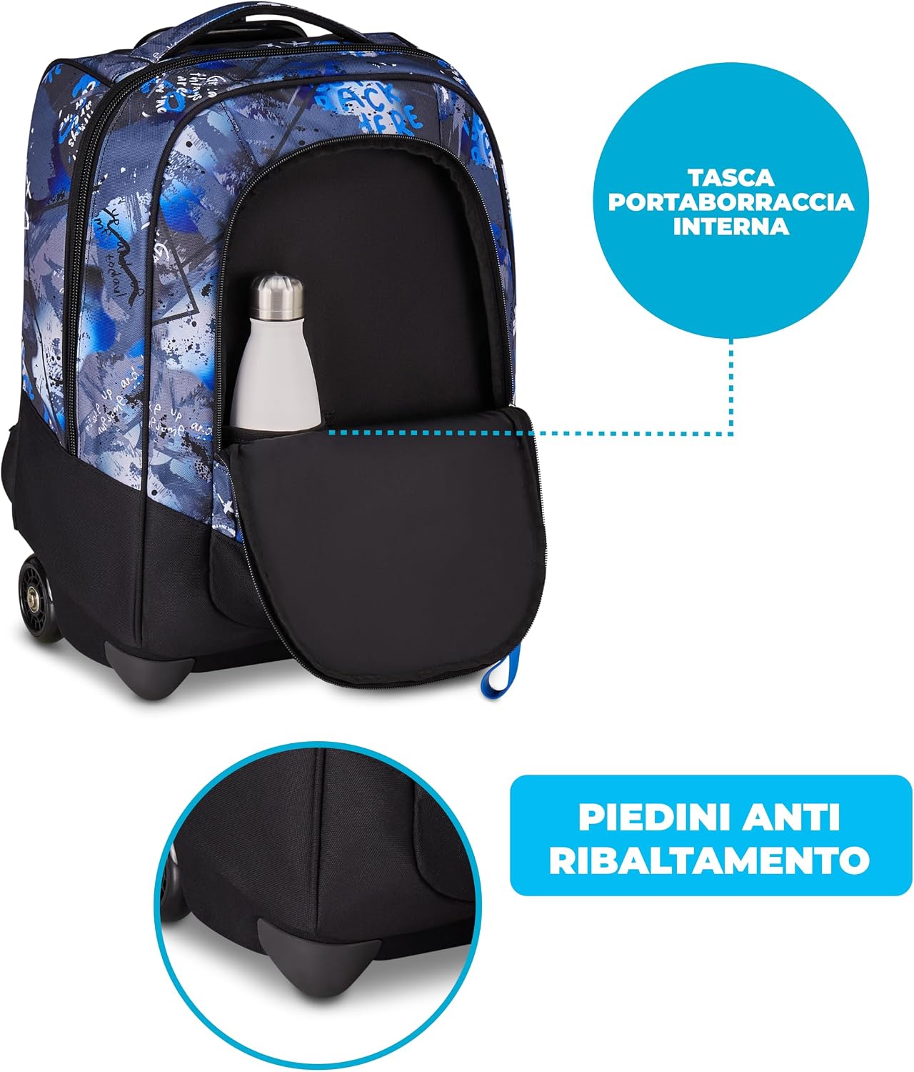 Thumbnail 6 de Seven Zaino Trolley Scuola Elementare 2 in 1: Doppio Uso, Doppio Scomparto