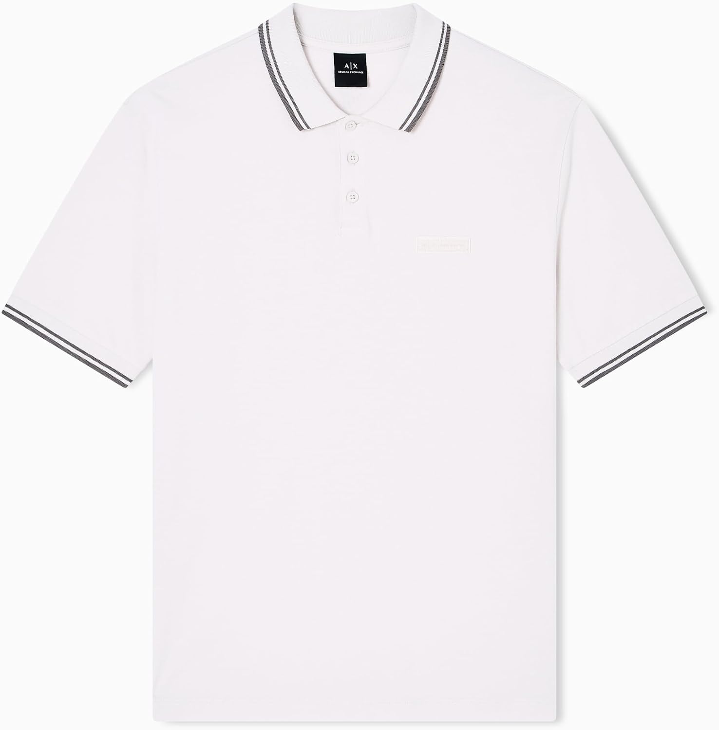 Detalle 2 de Armani Exchange Men's Short Sleeve Side Logo Three-Button Collar Polo Shirt (Pack of 1)