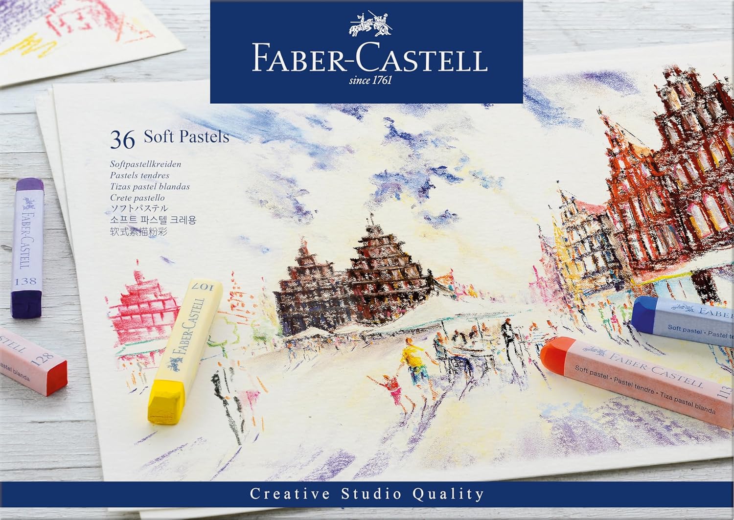 Thumbnail 1 de Faber-Castell Softpastellkreiden, 36 Farben – weiche Pastellkreiden, leicht verwisch- und mischbar