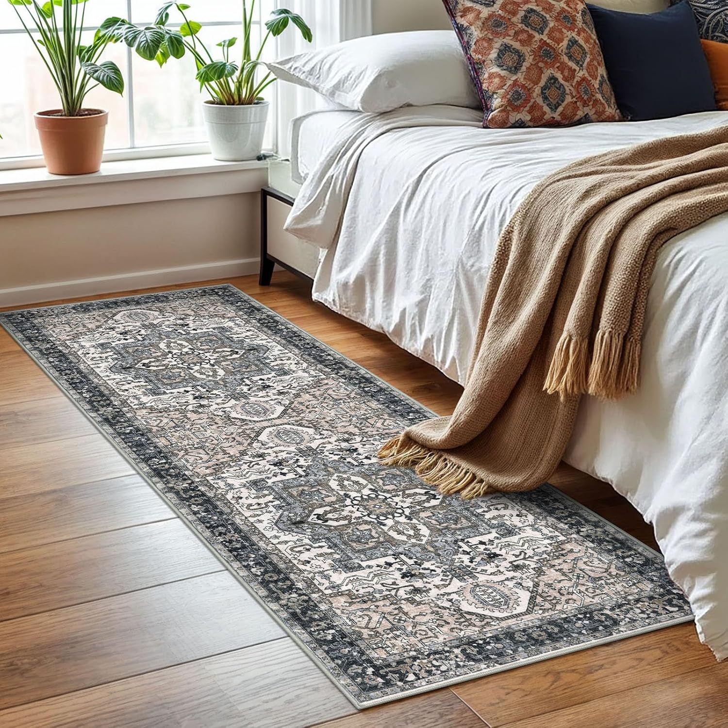 Thumbnail 6 de KOZYFLY Runners 2x6 Ft Washable Hallway Rug