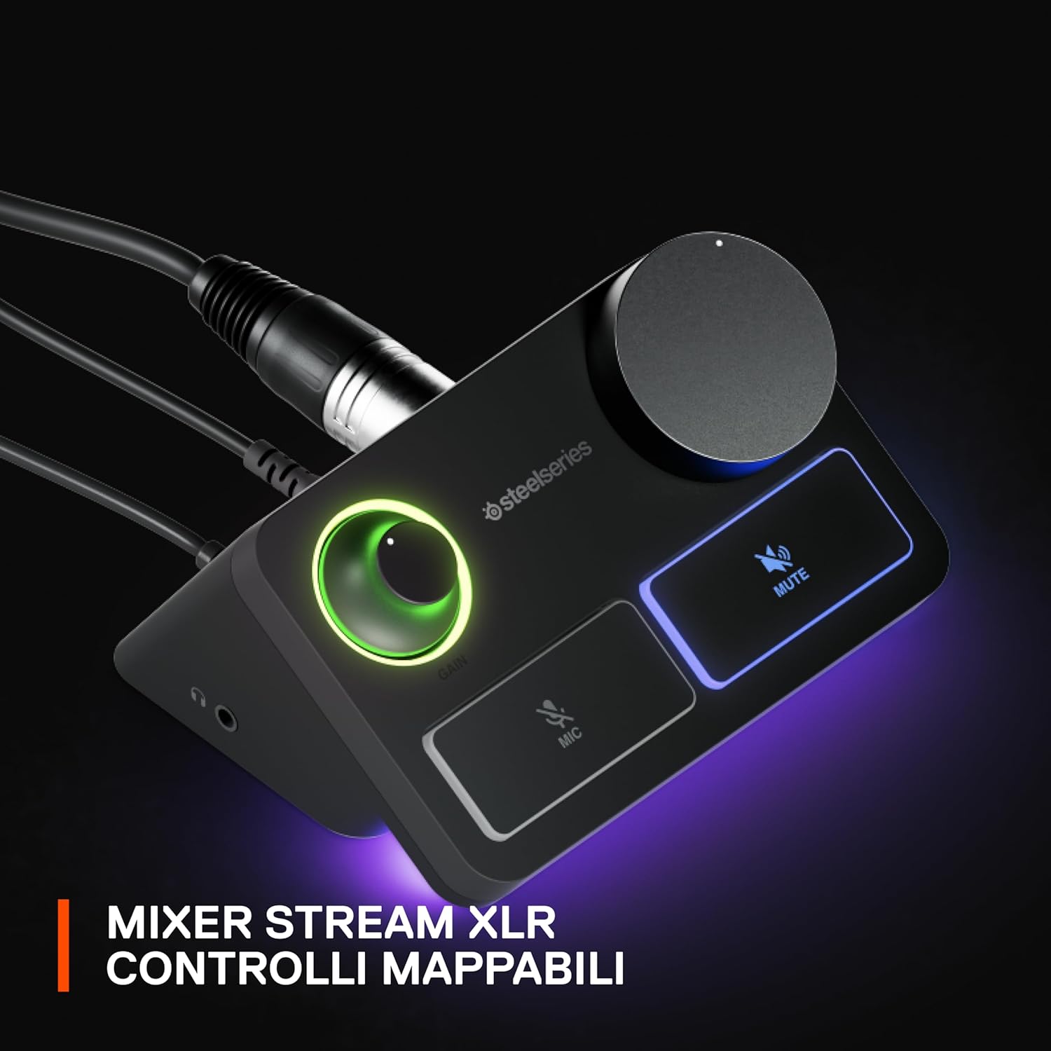 Thumbnail 4 de SteelSeries Alias Pro Kit (microfono XLR + stream mixer) con capsula più grande e mixer Stream XLR