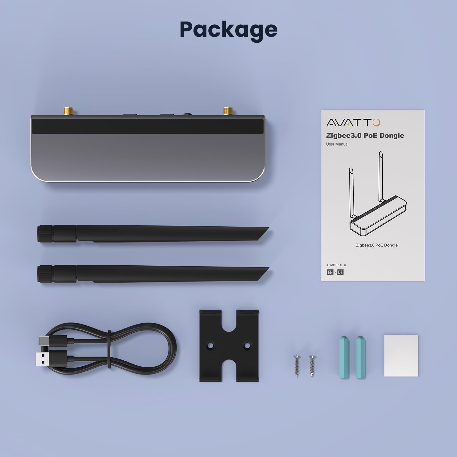 Thumbnail 6 de AVATTO Zigbee 3.0 PoE Dongle Gateway für Home Assistant & Zigbee2MQTT – Wi‑Fi, USB, Ethernet, PoE oder USB‑C
