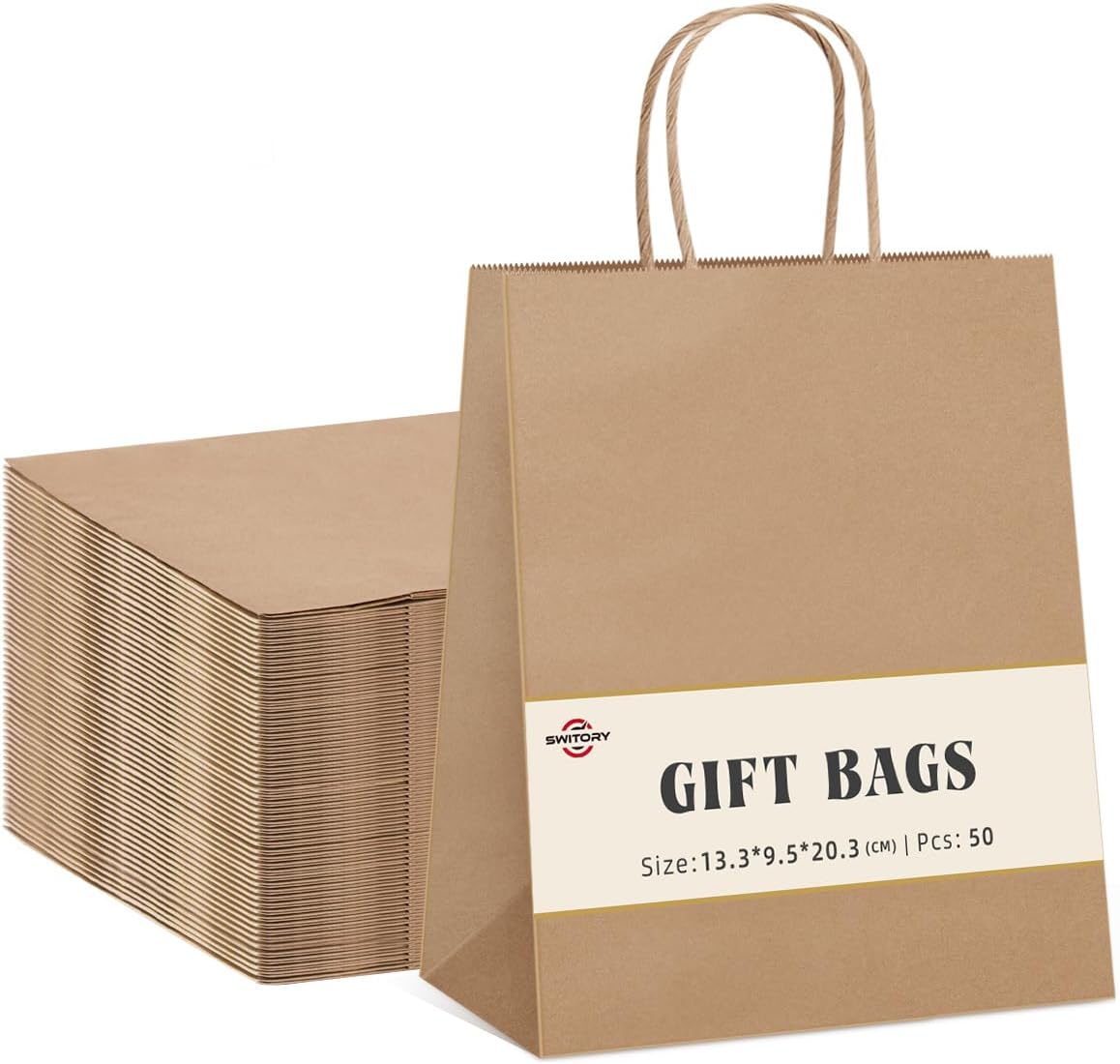 Detalle de Switory 50pc Small Party Bags 5.25x3.75x8 Inch