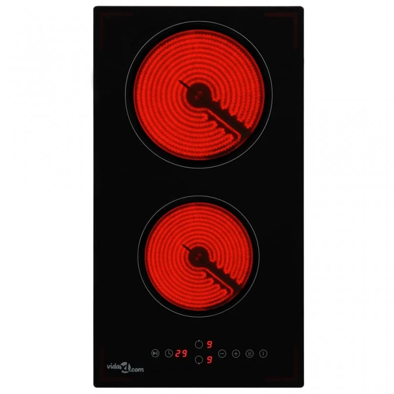 Thumbnail 1 de VIDAXL Placa vitrocerámica 2 zonas 30 cm