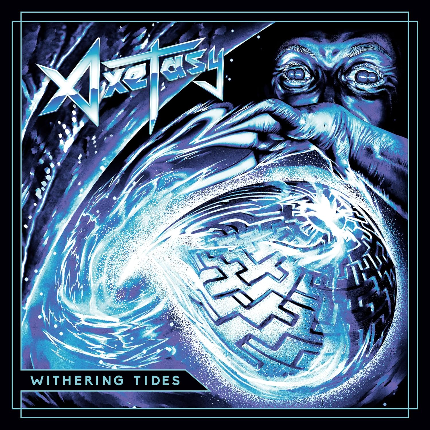 Detalle de Axetasy Withering Tides Vinyl Album with Speed Metal, Thrash, and Black Metal Roots