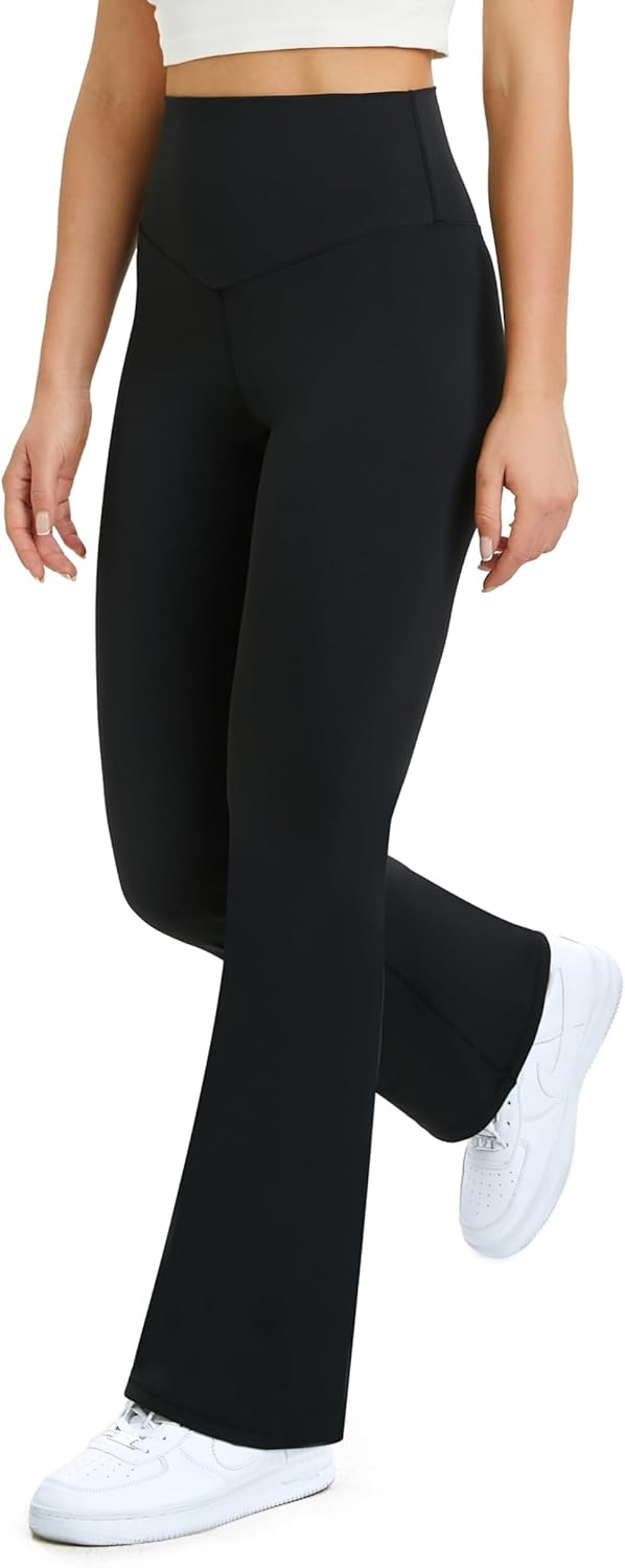 Thumbnail 2 de Glacspyg Yogahose Damen Flared Sporthose mit hoher Taille und Bauchkontrolle