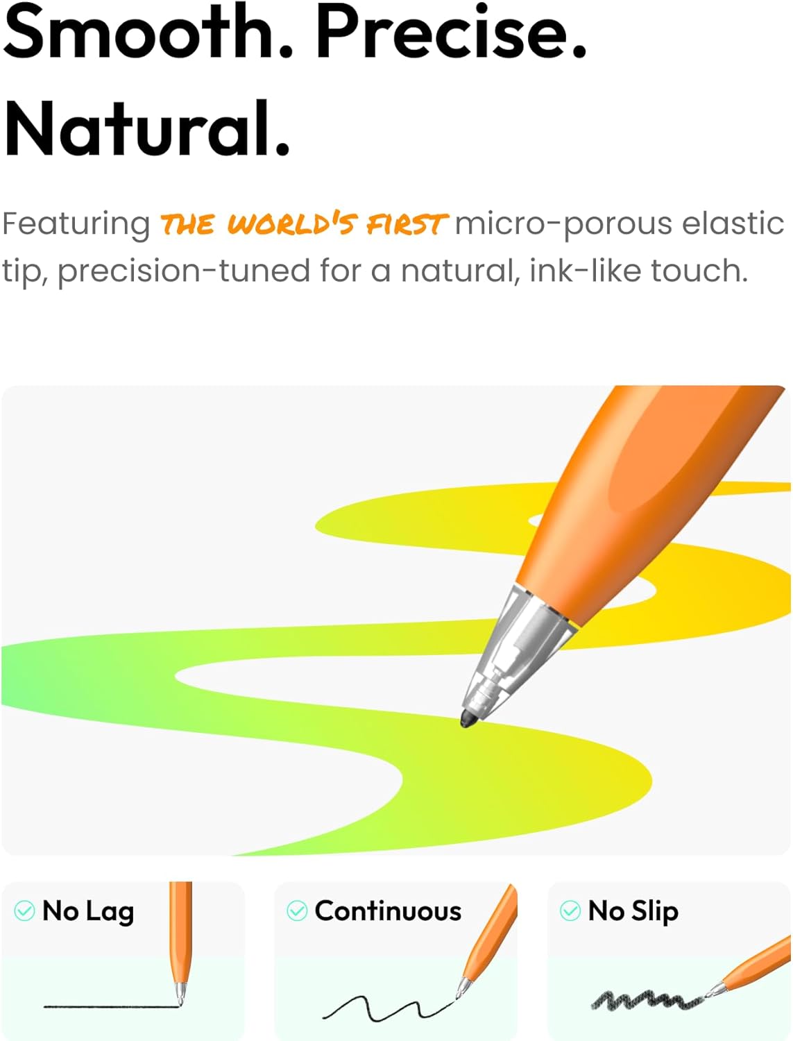 Thumbnail 2 de Metapen Air 8 Pro X Pencil for iPad (2018–2026) — Ultra-Quiet, Palm Rejection Stylus Pen