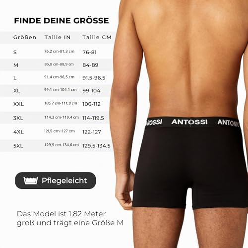Detalle de ANTONIO ROSSI 12er-Pack Boxershorts Herren Baumwolle, Stretch-Bund