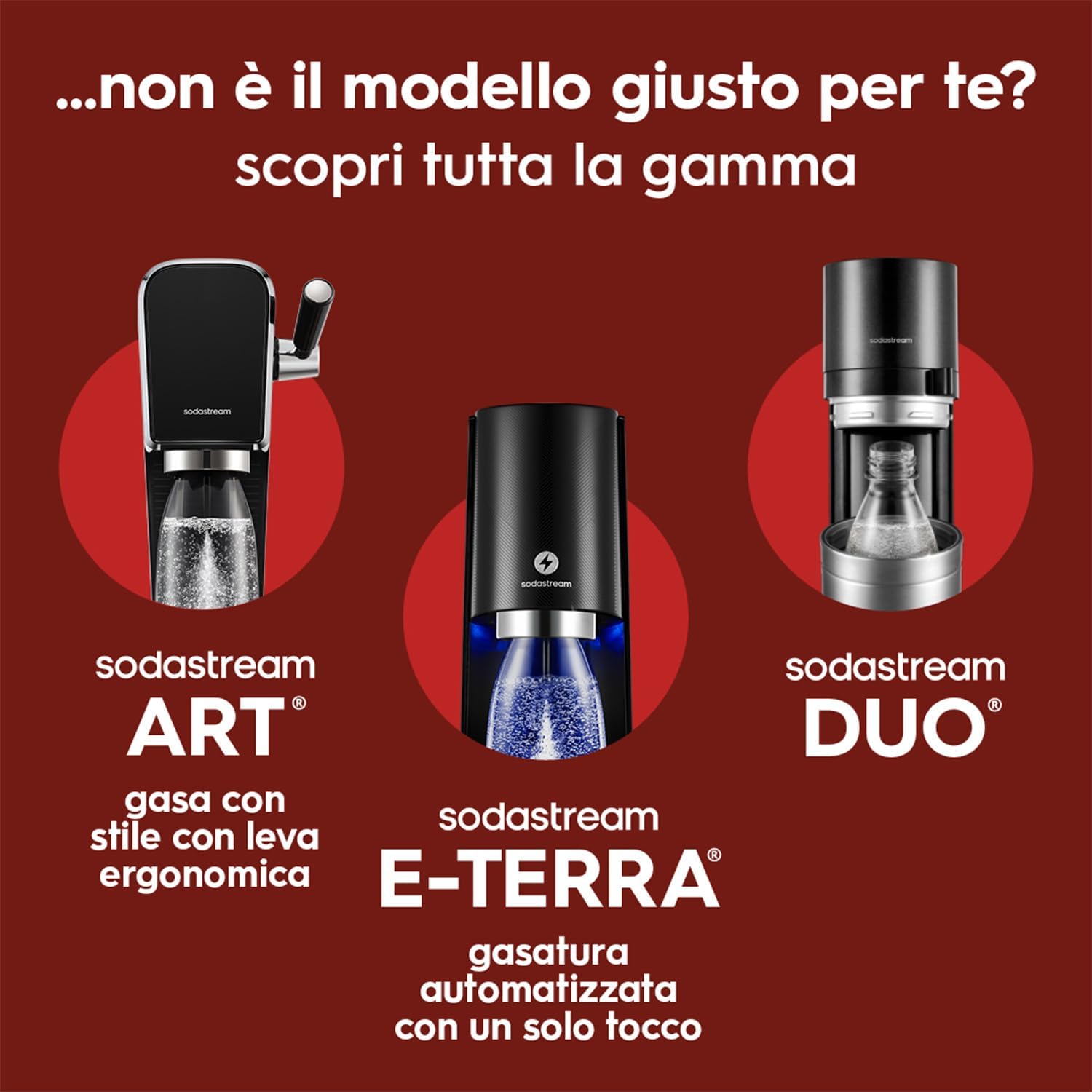Thumbnail 4 de SodaStream Crystal – Gasatore d’acqua a casa con Quick Connect, kit completo (CO₂ 60 L) e 2 bottiglie in vetro da 0,7 L