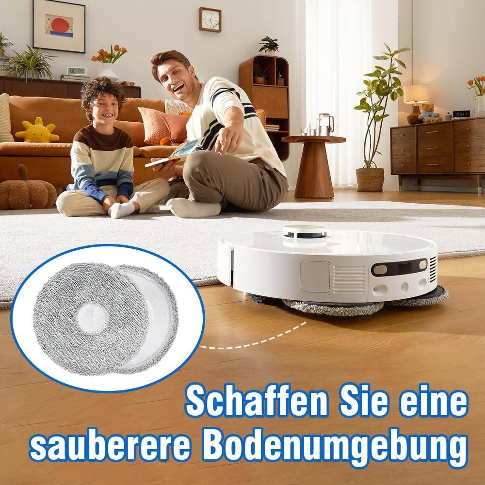 Thumbnail 6 de 6er Set Wischtücher Mikrofaser für Dreame Roboter 🧽