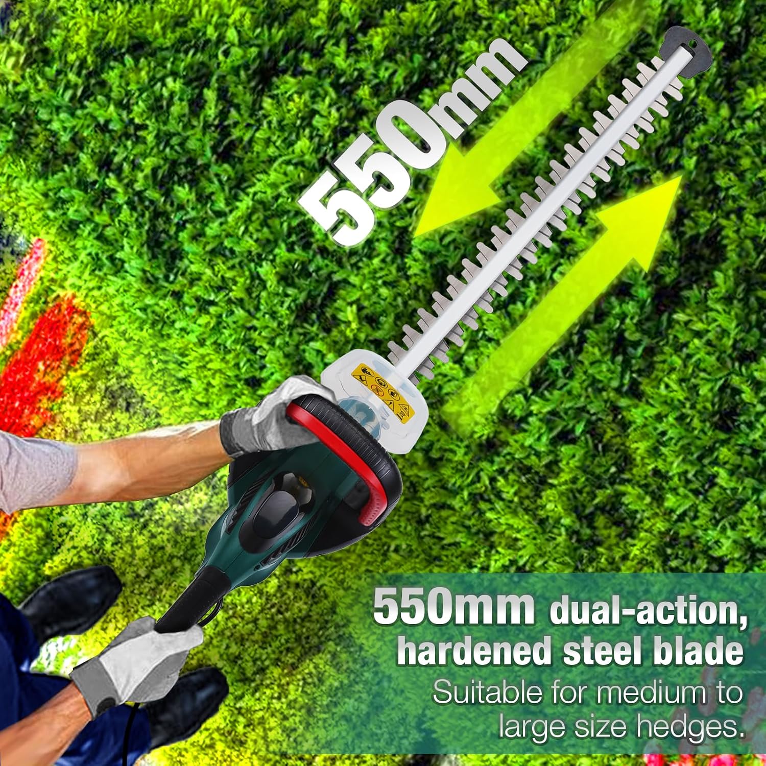 Thumbnail 4 de 600W Corded hedge trimmer pruner