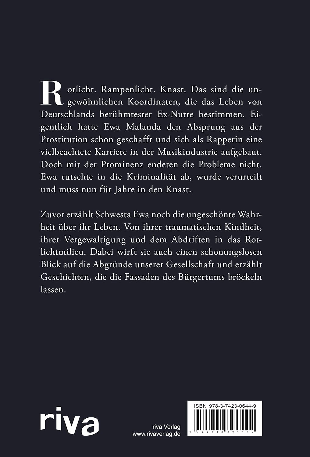 Detalle 2 de Enthüllungen: Das Leben fickt am härtesten – książka wydawnictwa riva Verlag