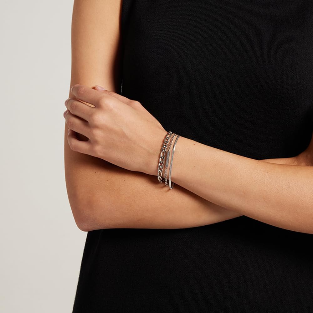 Thumbnail 4 de Calvin Klein Set di 3 braccialetti da donna Collezione LINKED in acciaio inossidabile 35700003