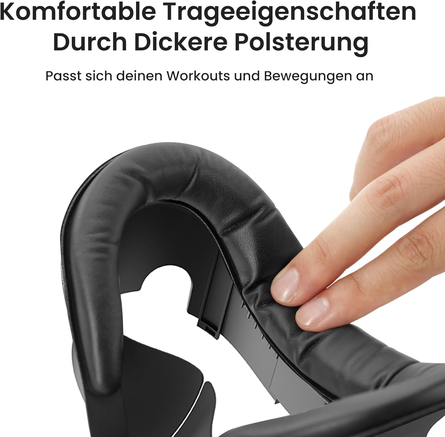 Detalle de KIWI design V3 Face Cover Pad – Facial Interface (2er-Set) für Meta Quest 3, kompatibel mit Kabelloser Ladestation