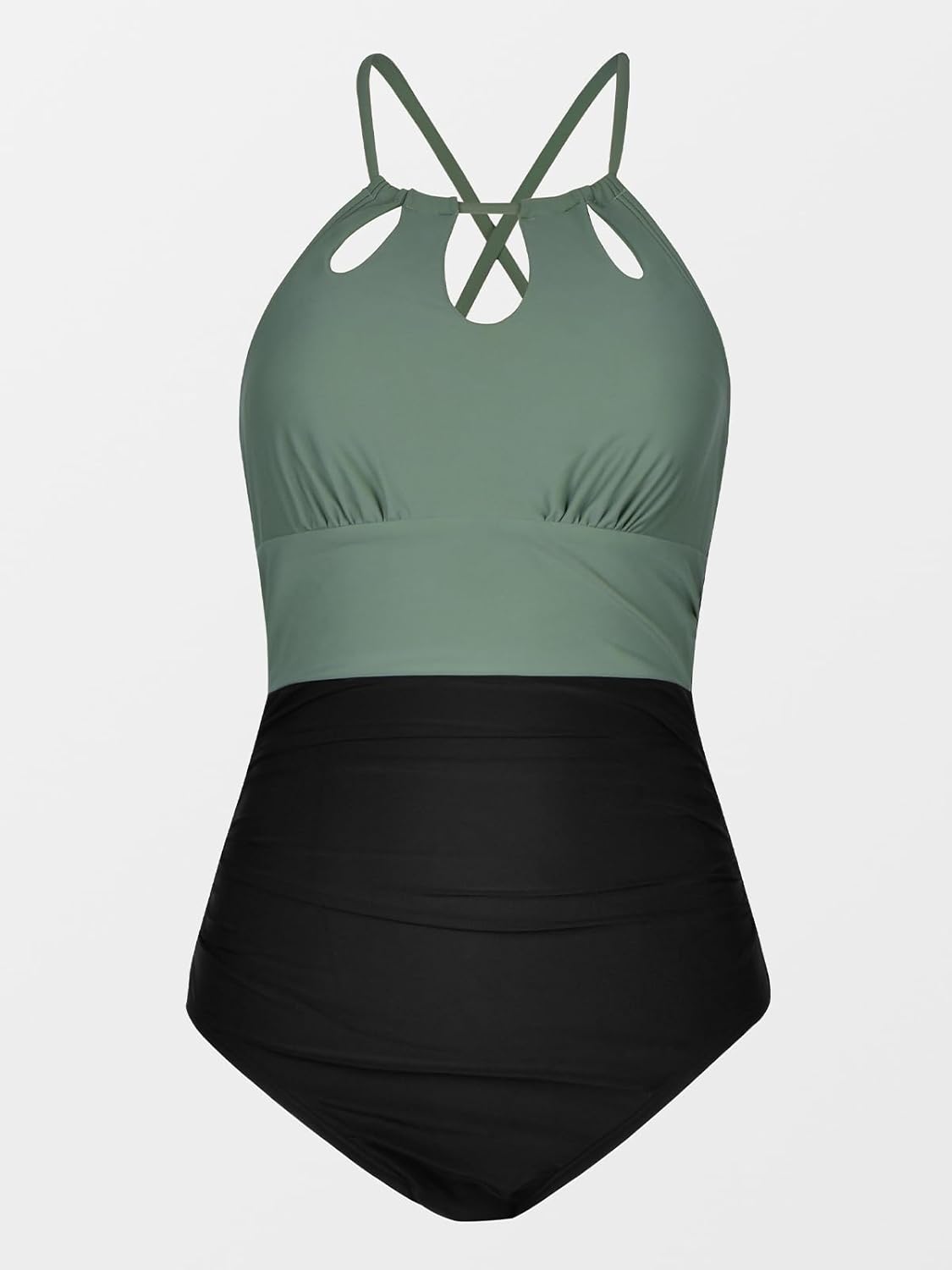 Thumbnail 3 de CUPSHE Maillot de bain une pièce pour femme — col haut et contrôle du ventre