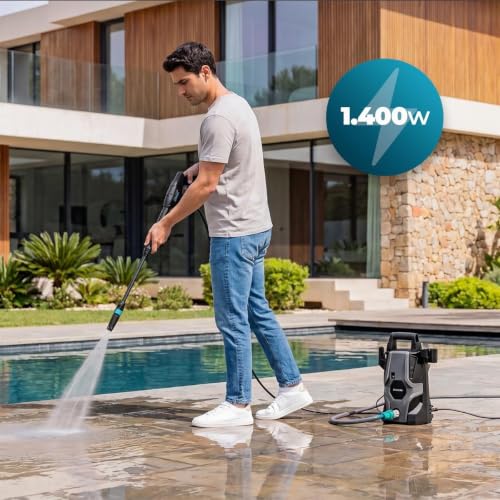 Detalle 2 de Cecotec Idropulitrice HydroBoost 1400 Essential Plus: potenza affidabile per casa, giardino e auto
