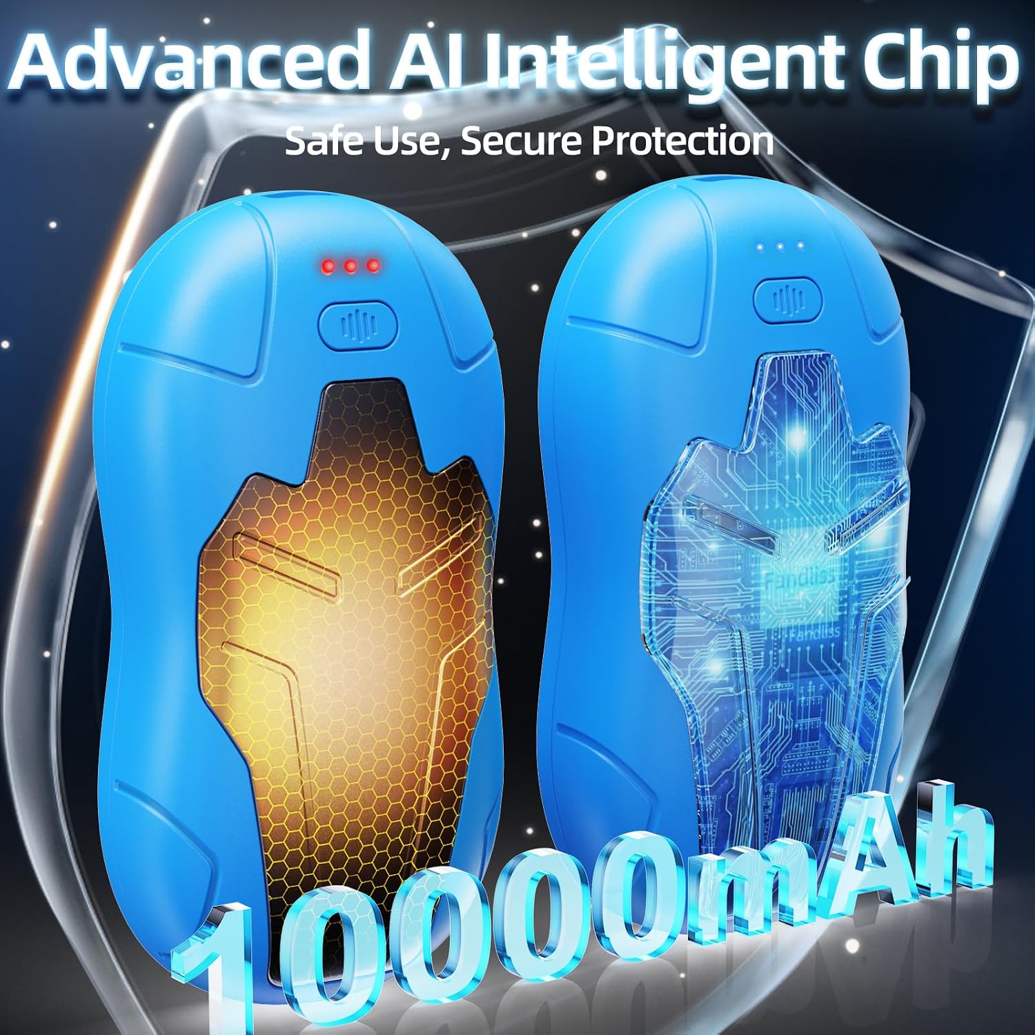 Detalle 2 de FANDLISS 10000mAh Rechargeable Hand Warmer