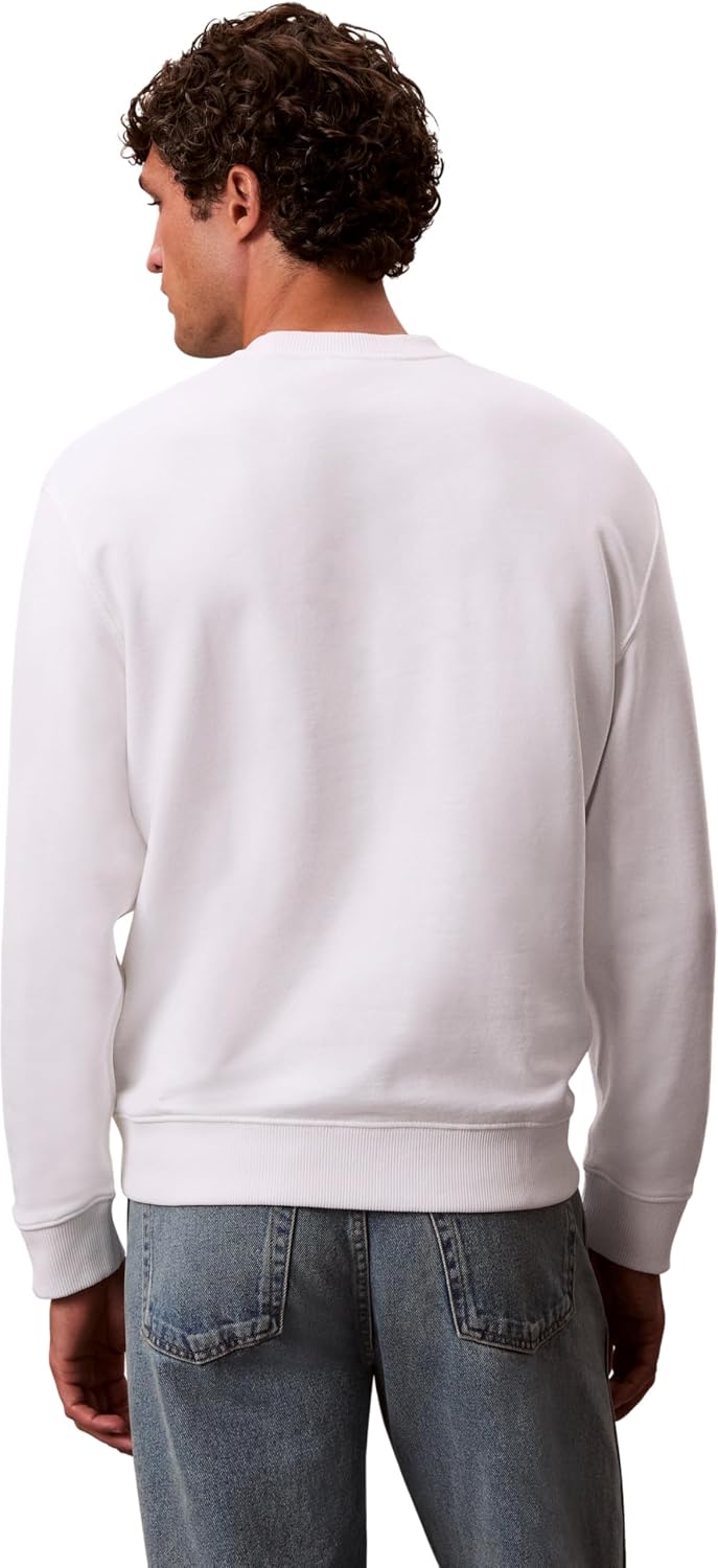 Detalle de Calvin Klein Uomo felpa Terry Badge 92% cotone