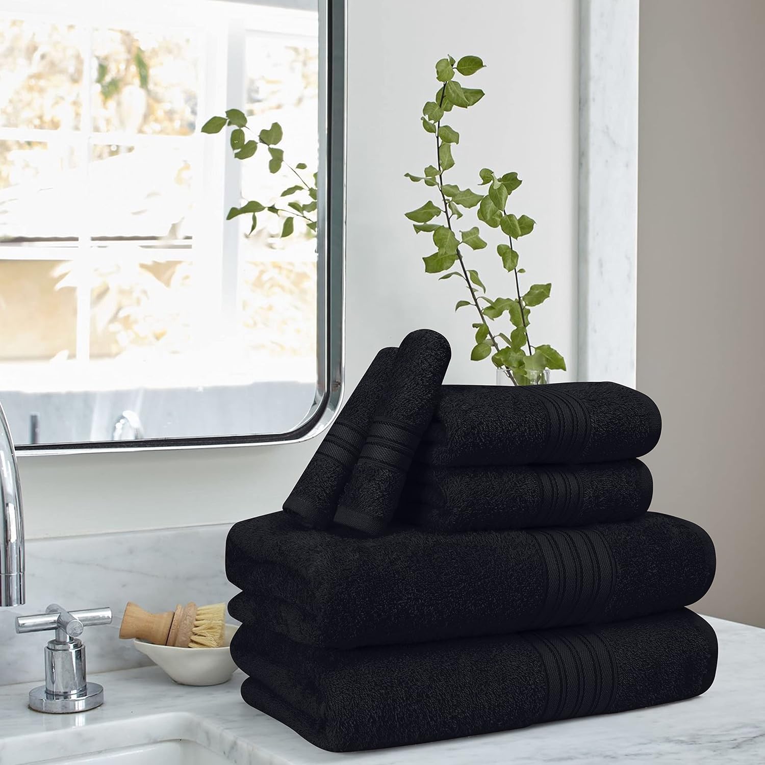 Detalle de BOUTIQUO Cotton Towel Set 100% Cotton