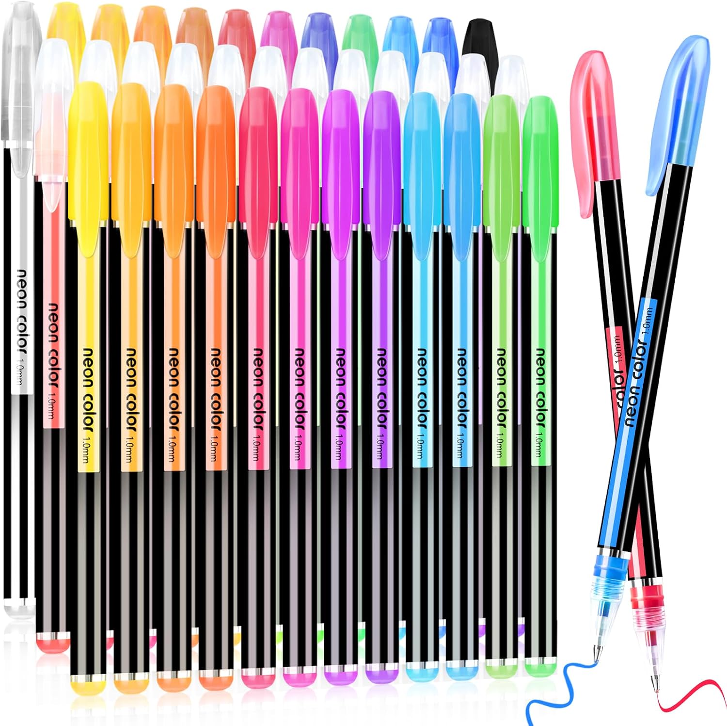 Glitter Gel Pens Set, 36 Colors