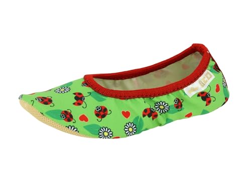 Detalle de Lico G 1 STYLE Unisex Kinder Gymnastikschuhe, Grün/Rot, Größe 40 EU