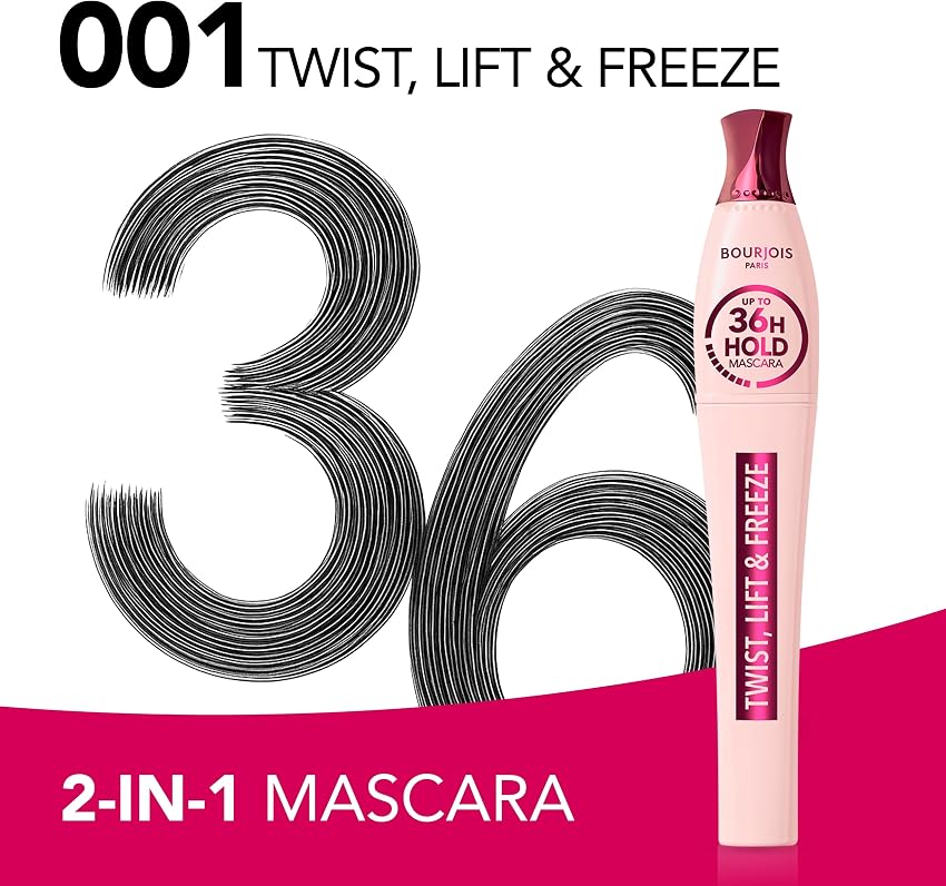 Detalle 1 de Bourjois Twist, Lift & Freeze Máscara 8 ml 🎀
