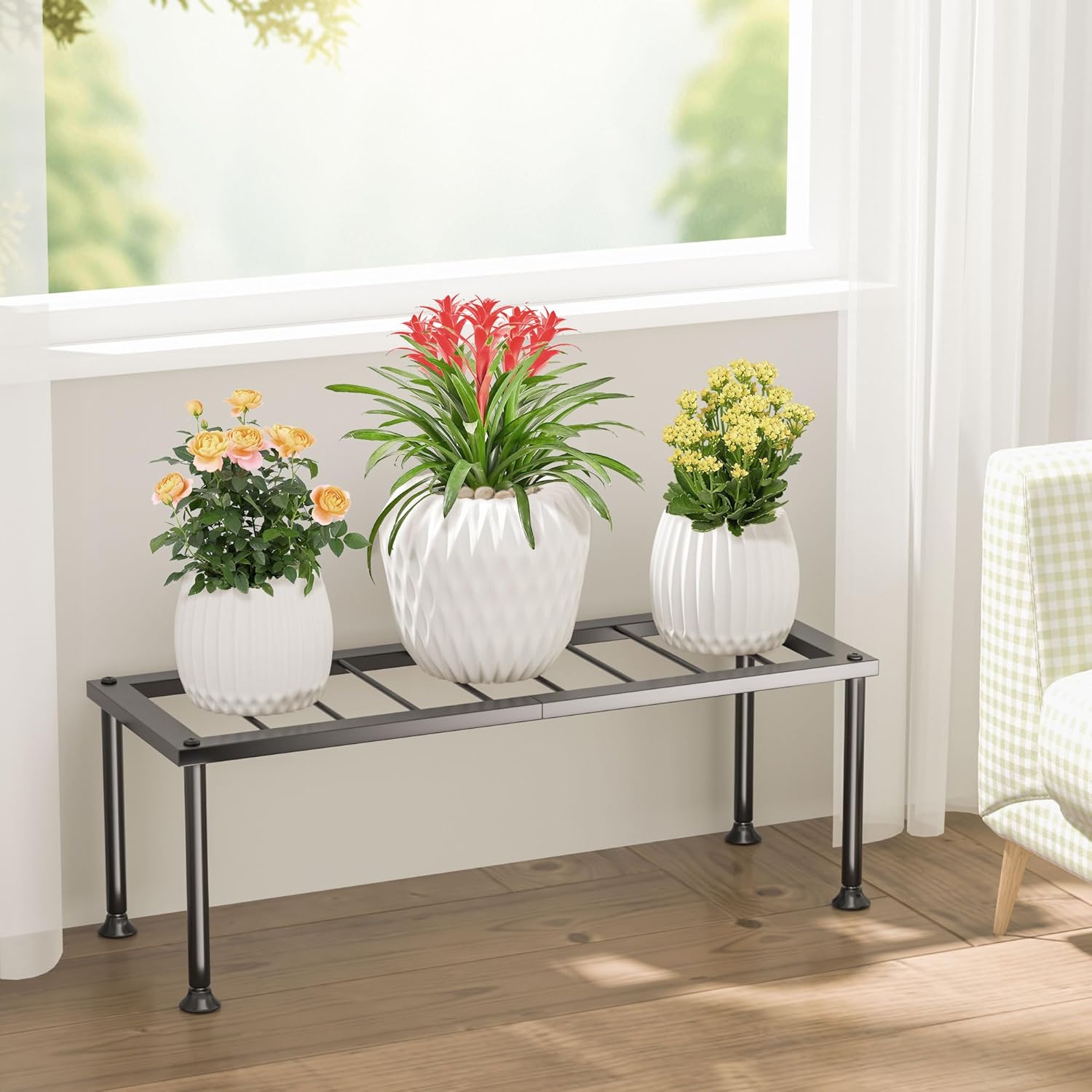 Thumbnail 4 de Josmimic 1 Tier Plant Stand 50LB