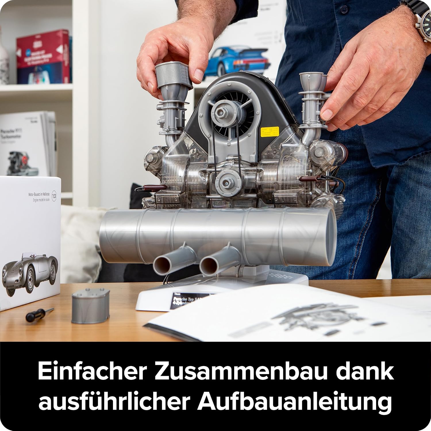 Thumbnail 4 de Franzis Porsche Carrera – funkcjonalny model silnika w skali 1:3, ponad 300 elementów