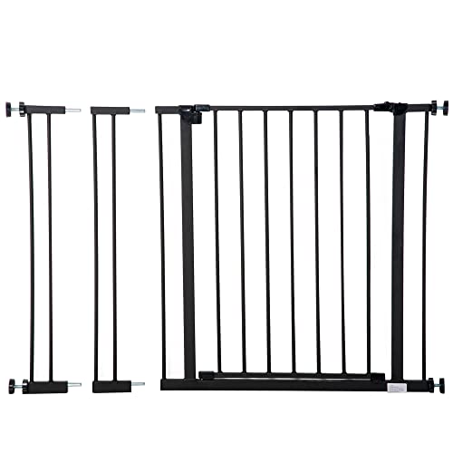 Thumbnail 8 de PawHut barrera de seguridad extensible para puertas y escaleras (76-107 x 76 cm), ajuste a presión y apertura con una sola mano