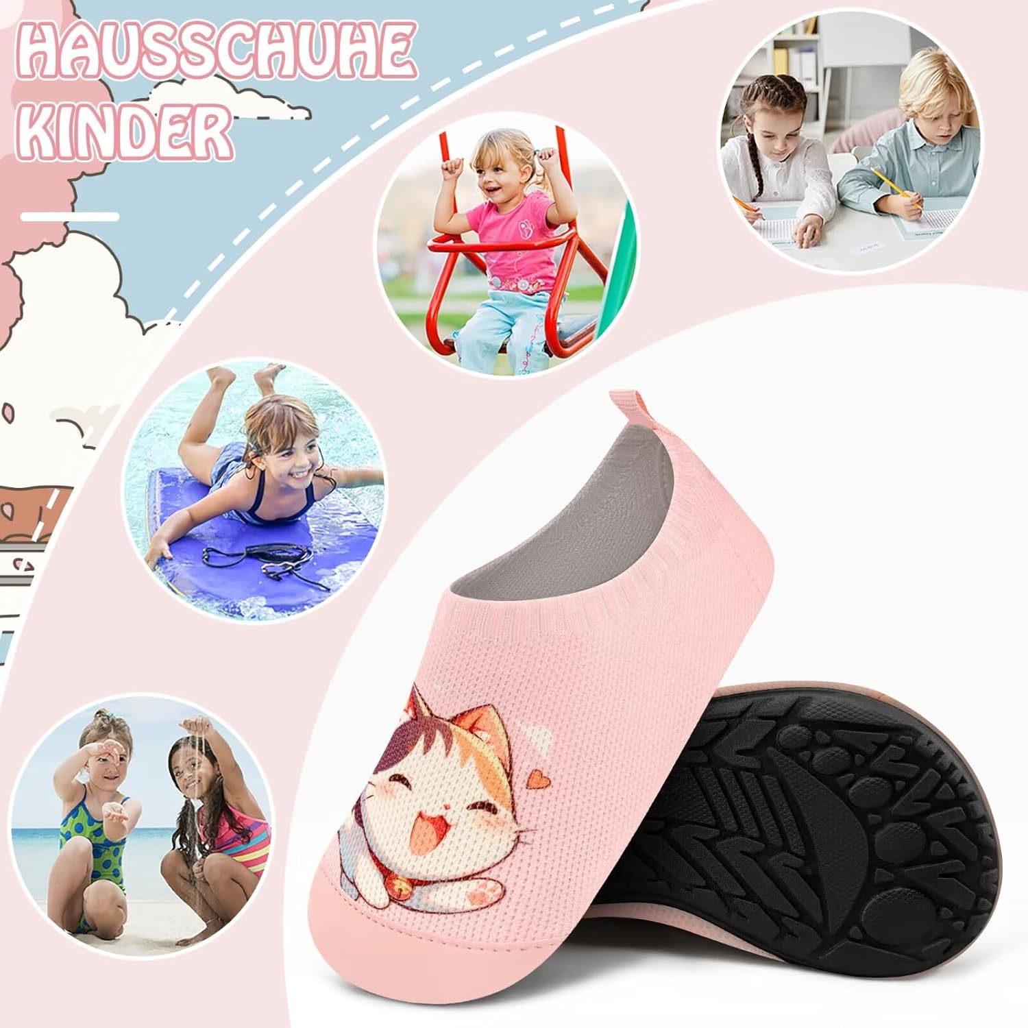 Thumbnail 6 de Kyopp Hausschuhe für Kinder (Junge & Mädchen) – atmungsaktive rutschfeste Barfußschuhe fürs Lauflernen
