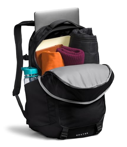 Thumbnail 4 de The North Face Router Everyday Laptop Backpack (Blk/Blk-NPF) — 40L, Fits 17" Laptop