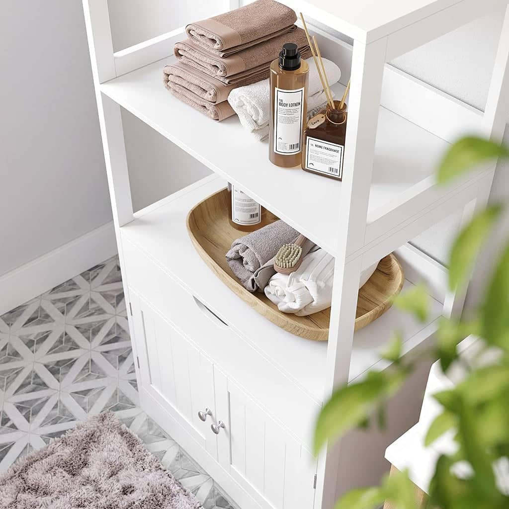 Thumbnail 5 de VASAGLE Armoire Haute Blanc 32,5 x 60 x 122 cm