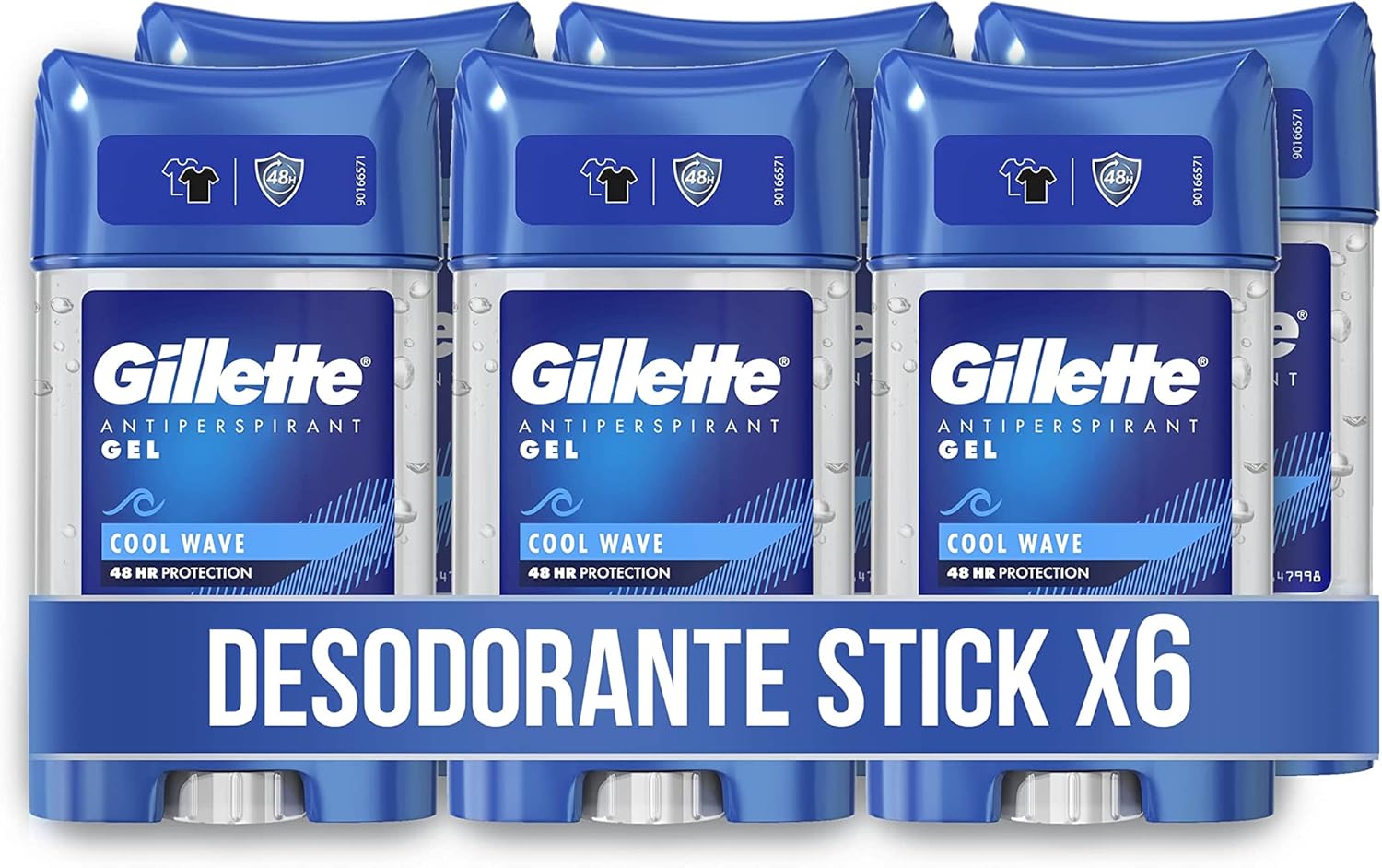 Thumbnail 5 de Gillette Power Rush Gel Antitranspirante Hombre 6x70ml 🚀