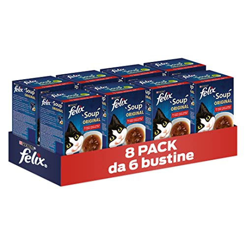 Thumbnail 3 de FELIX Soup Time Original Cibo Umido per Gatti Adulti - 48 Bustine da 48 g