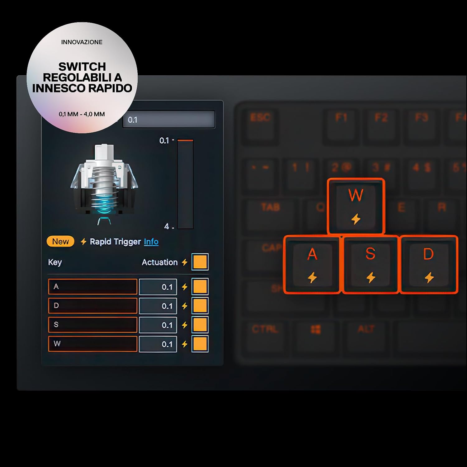 Thumbnail 6 de SteelSeries Apex Pro TKL Gen 3 White con OmniPoint 3.0: tastiera meccanica regolabile per gamer competitivi