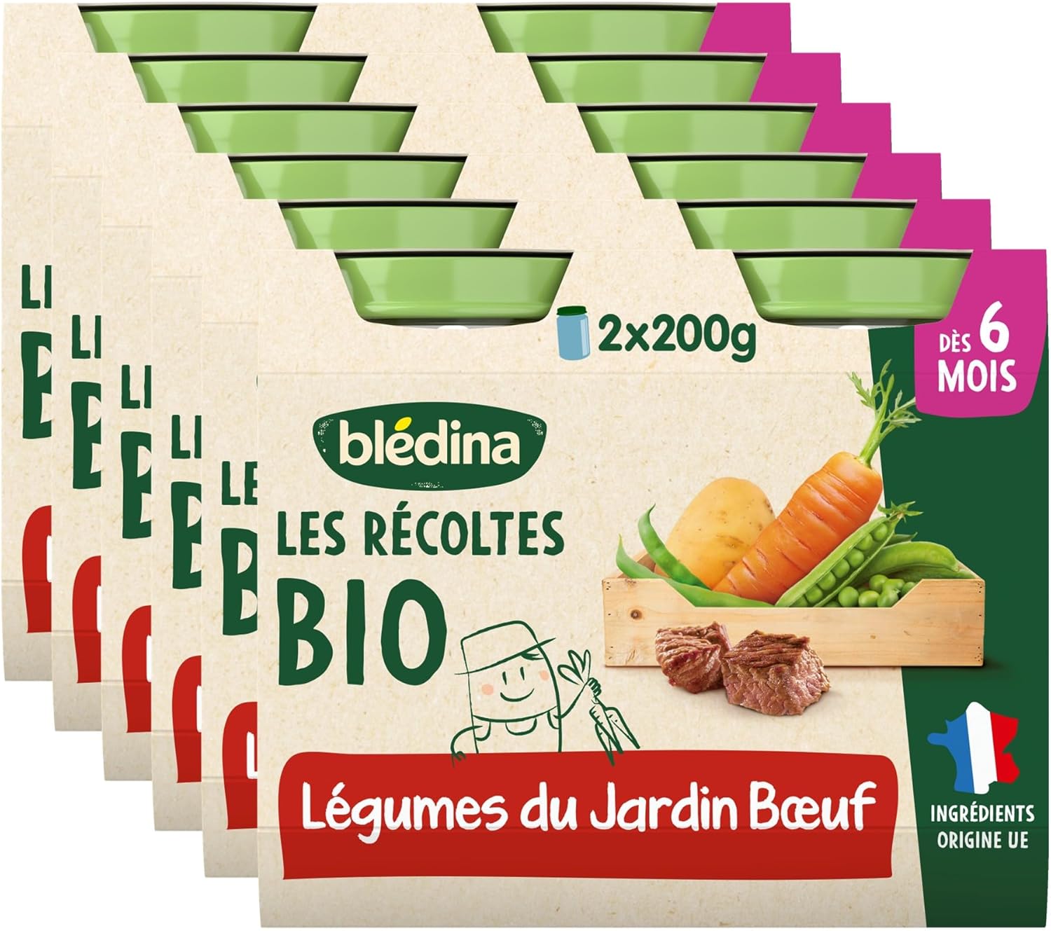 Thumbnail 5 de Blédina Récoltes Bio petit pot 6 mois 🍲