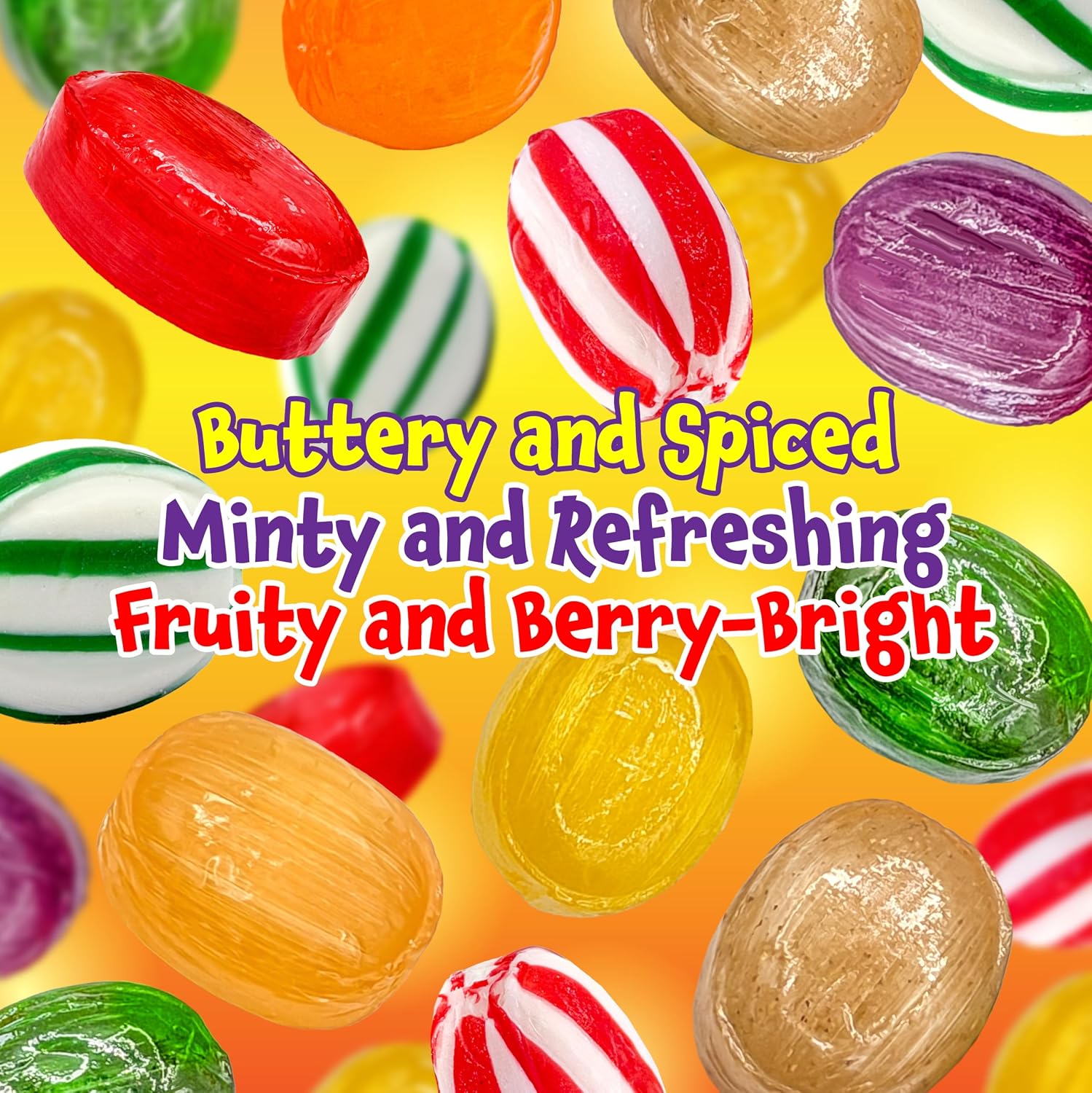 Detalle 2 de FUNTASTY Old Fashioned Hard Candy Assortment, 2 lb, Individually Wrapped