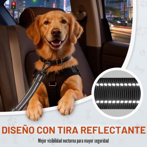 Thumbnail 5 de PETCOOZ Cinturón de Seguridad para Perros en Coche 3 en 1 – Seguridad Flexible y Amortiguada