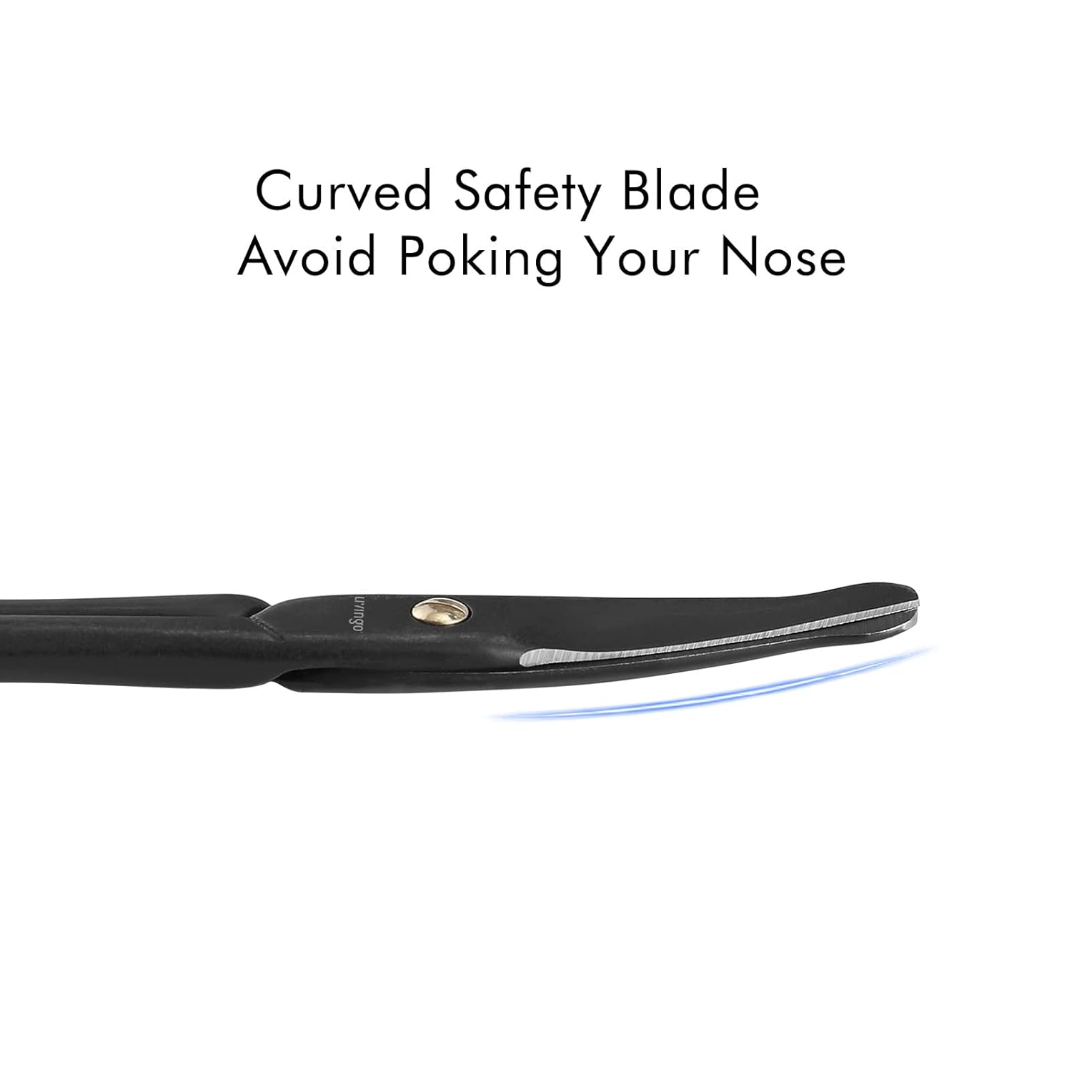 Detalle 2 de LIVINGO 3.75" Premium Nose Hair Scissors with Curved Safety Blades