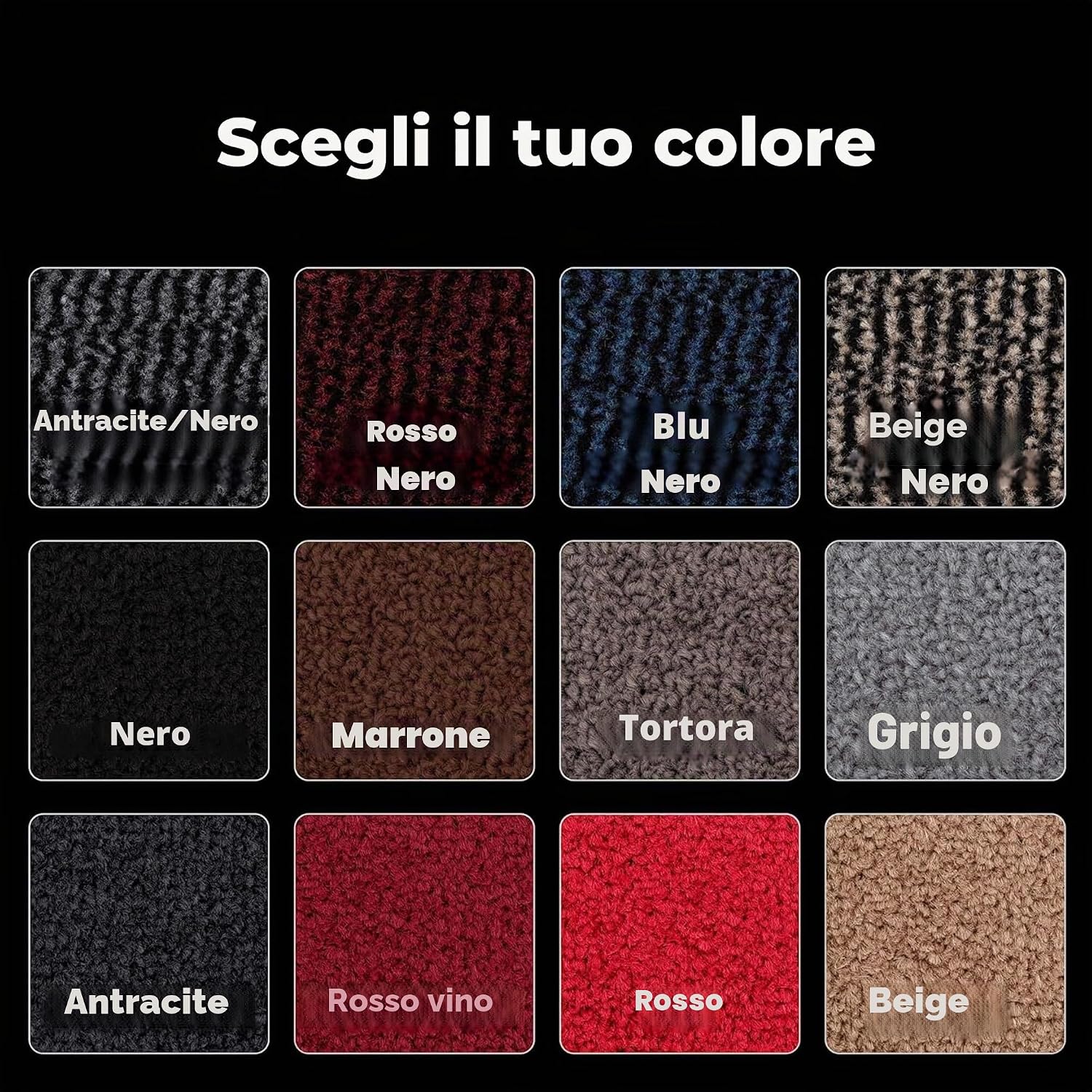 Detalle de Carpet Diem Zerbino 90 x 150 cm – Tappeto ingresso antisporco rosso