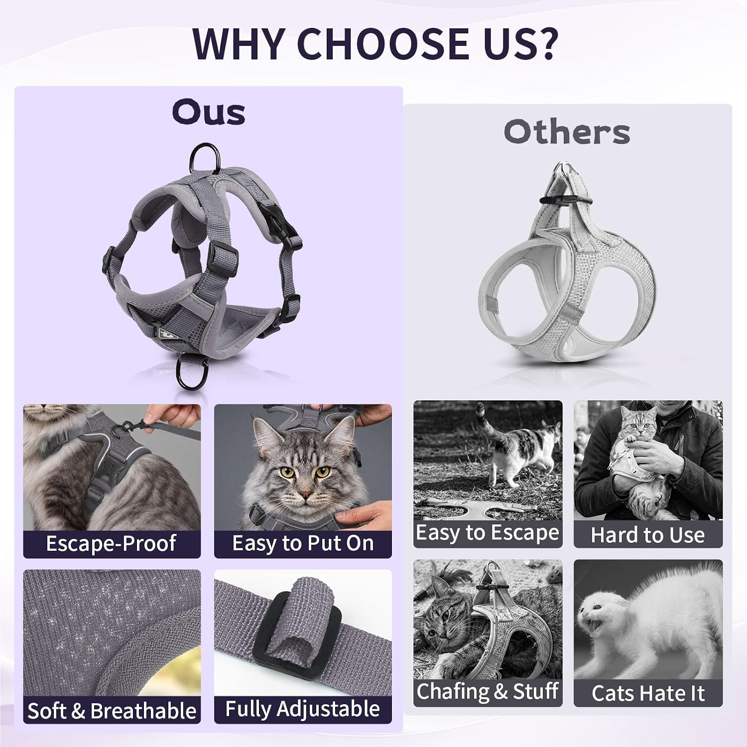 Thumbnail 6 de Cat Harness and Leash Set M