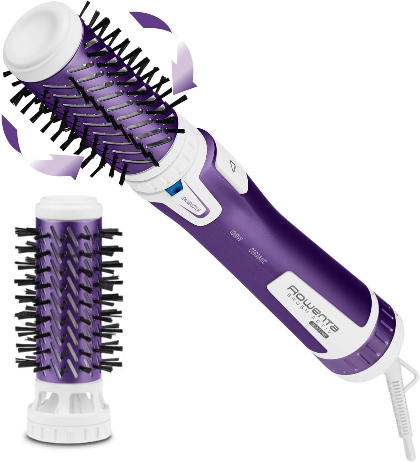 Detalle de Rowenta CF9530 Brush Activ Volume & Shine heteluchtborstel, 1000 W, keramisch