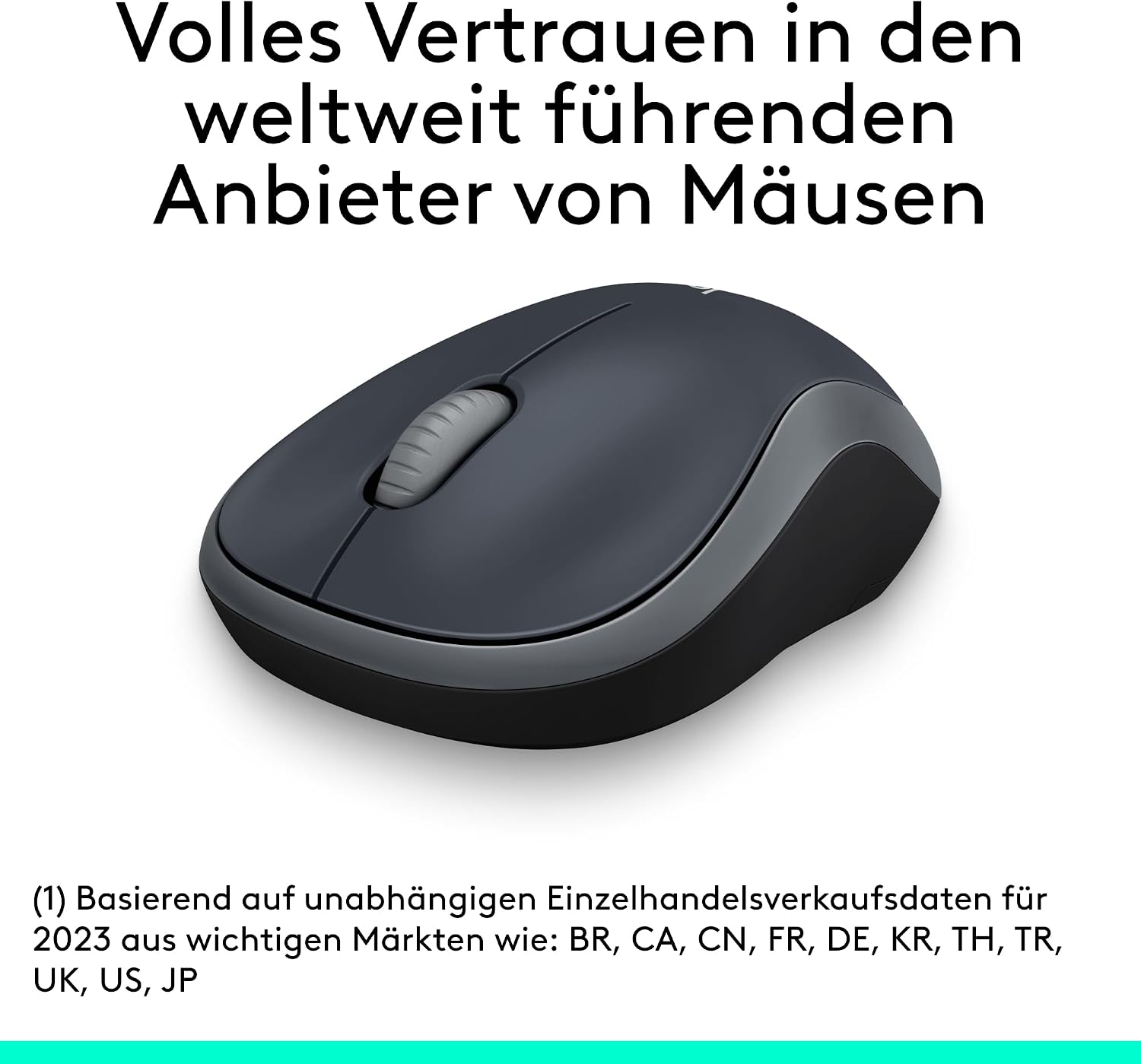 Detalle 2 de Logitech M185 Kabellose Maus – kompakt, zuverlässig und vielseitig einsetzbar