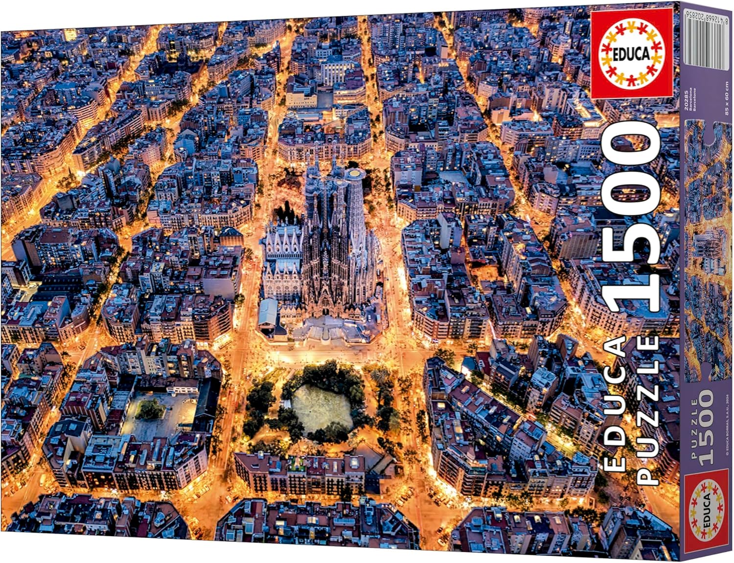 Thumbnail 4 de Educa Puzzle 1500 pièces pour adultes – Eixample de Barcelone (85 x 60 cm)