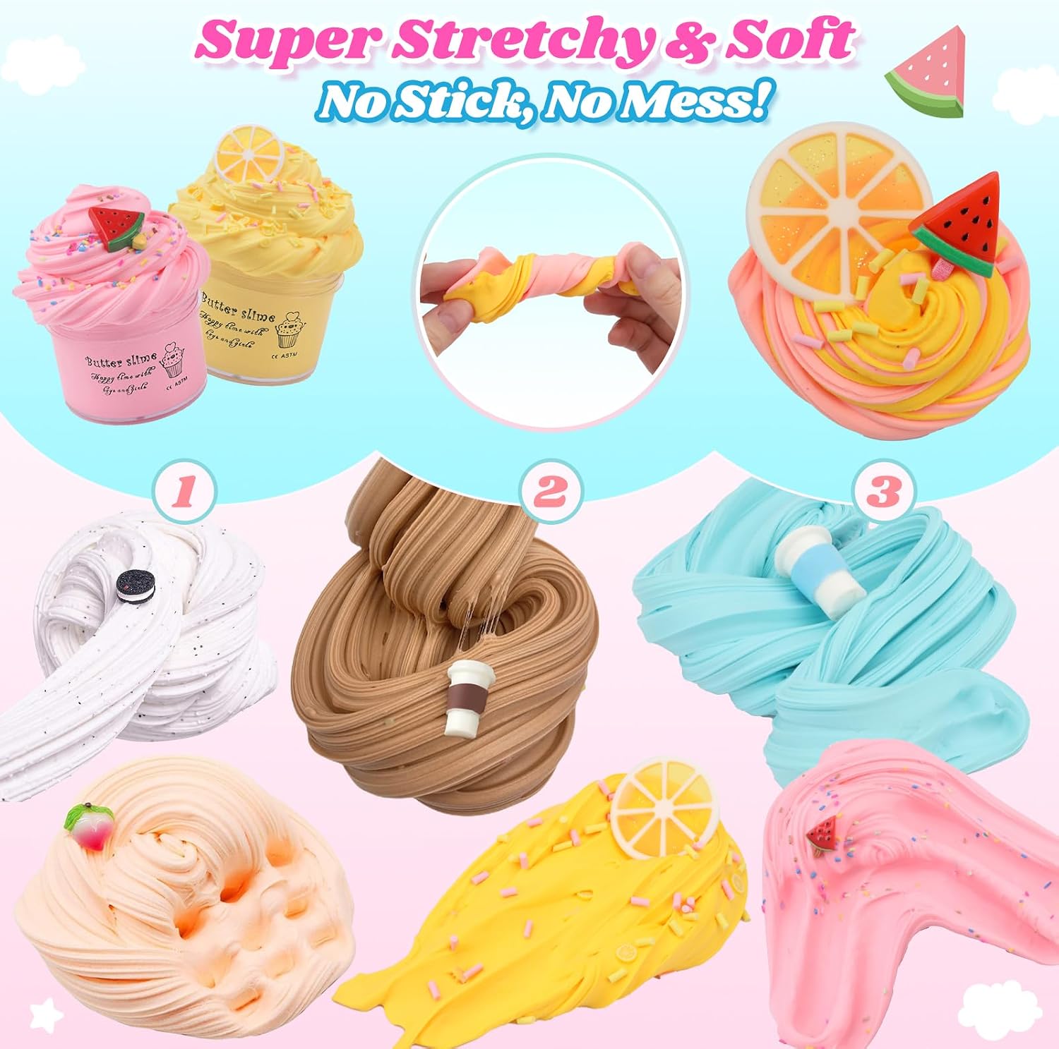 Thumbnail 2 de Butter Slime Kit 6-Pack for Kids