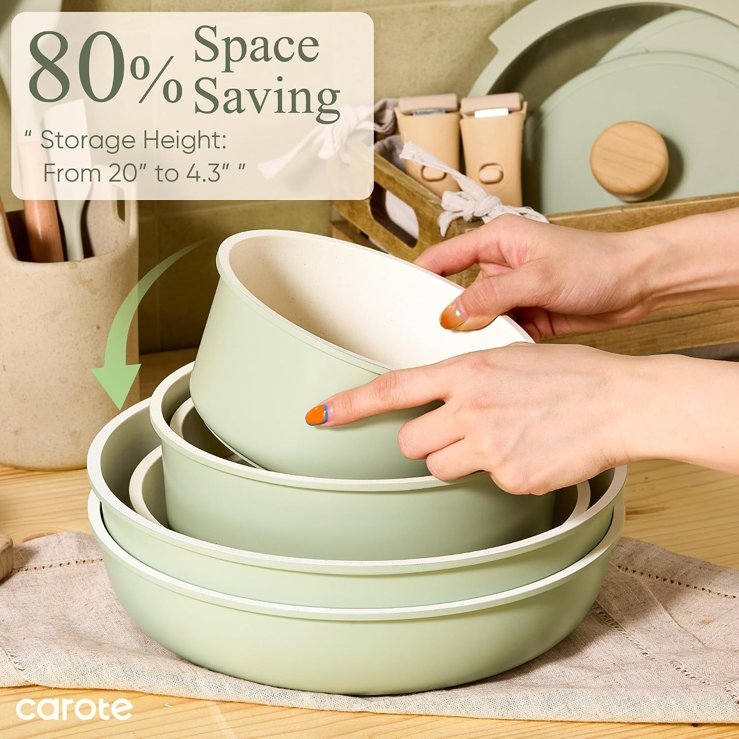 Thumbnail 3 de CAROTE Pots and Pans Set 19pc
