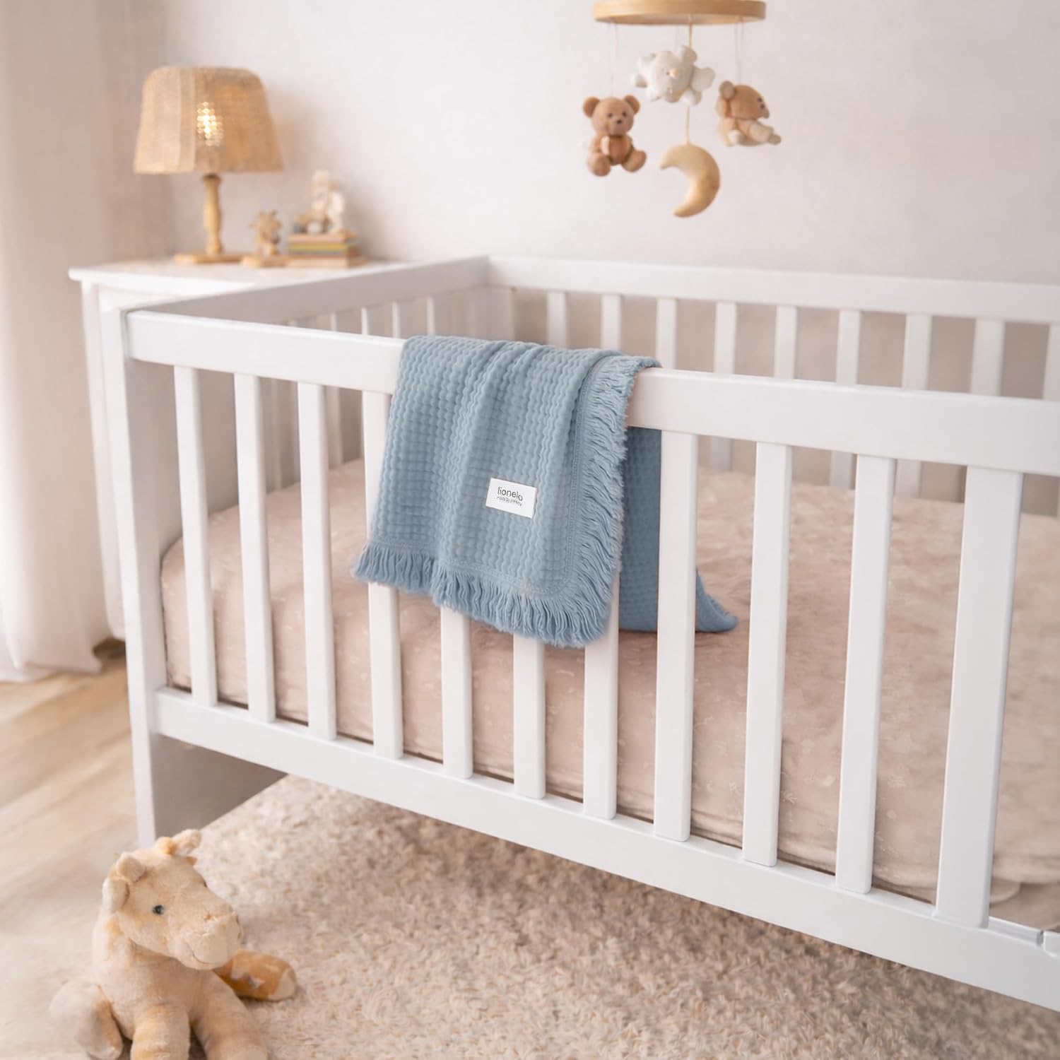 Thumbnail 1 de Lionelo MUSLIN BLANKET: Copertina neonato in mussola di cotone 100% 70 x 100 cm