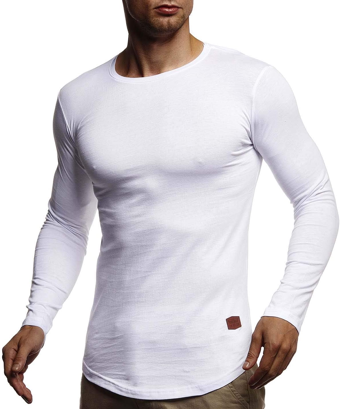 Thumbnail 6 de Leif Nelson LN8394 : t-shirt basique à manches longues col rond homme